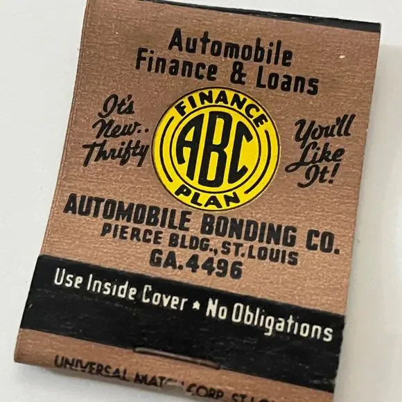 Leo W. Higley Ins Rolla MO Automobile Bonding Co Matchbook Cover TB6-MB1-5 - Picture 2 of 2
